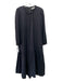 XiRENA Size S Black Cotton Long Sleeve Drop Waist Maxi Back Keyhole Dress Black / S