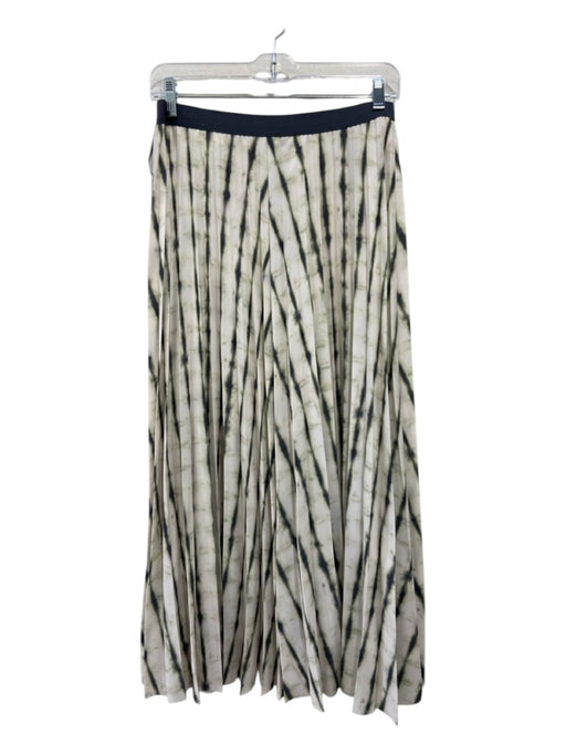 COS Size 6 White, Green & Blue Polyester Elastic Waist Tie Dye Maxi Skirt White, Green & Blue / 6