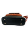 Divina Firenze Black & Orange Leather Zip Close Color Block Gold Hardware Bag Black & Orange / Medium