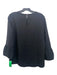 Madewell Size M Black Polyester Scoop Neck Ruffle Sleeve Detail Back Keyhole Top Black / M