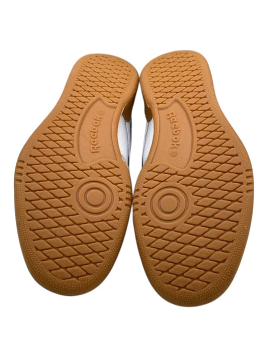 Reebok Shoe Size 7.5 White, Black, Brown Leather Low Top Lace Up Sneakers White, Black, Brown / 7.5