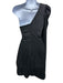 Aqua Size Est M Black One Long Sleeve Metallic Thread Puff Sleeve Dress Black / Est M