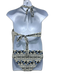 Boden Size 12 Cream White, Black & Blue Polyamide Blend floral print Swimsuit Cream White, Black & Blue / 12