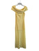 Lovers and Friends Size L Yellow Viscose & Nylon Off Shoulder Sleeveless Dress Yellow / L