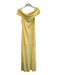 Lovers and Friends Size L Yellow Viscose & Nylon Off Shoulder Sleeveless Dress Yellow / L