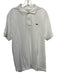 Lacoste Size XL White Cotton Solid Polo Men's Short Sleeve White / XL