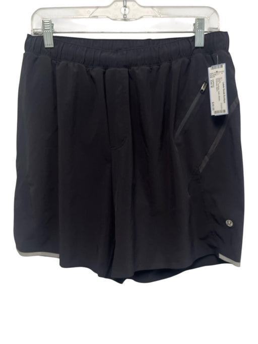 Lululemon Size Est M Black Synthetic Solid Athletic Men's Shorts Black / Est M