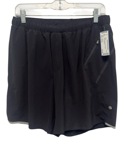 Lululemon Size Est M Black Synthetic Solid Athletic Men's Shorts Black / Est M