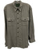 Filson Size L Gray Cotton Blend Solid Button Up Front Pockets Long Sleeve Shirt Gray / L