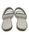 Dolce Vita Shoe Size 11 Cream White Synthetic Upper Two Strap Ribbed Sandals Cream White / 11