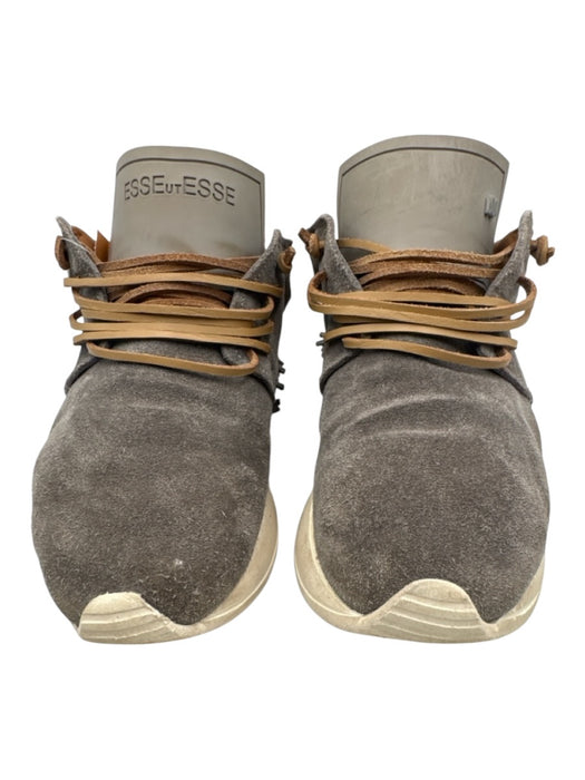Esse Ut Esse Shoe Size 39 gray, silver, cream Leather Upper Fringe Sneakers gray, silver, cream / 39