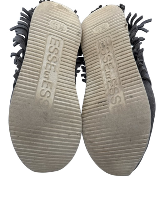 Esse Ut Esse Shoe Size 39 gray, silver, cream Leather Upper Fringe Sneakers gray, silver, cream / 39