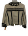 Boden Size 10 Beige & Black Cotton Long Sleeve Embroidered Tassels Open Jacket Beige & Black / 10