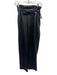 Luminary Size M Black Polyurethane Pleats Side Zip Straight Belt Inc Pants Black / M