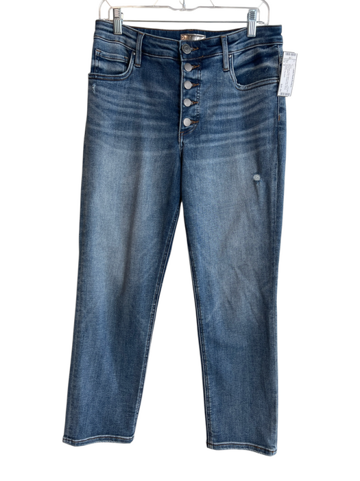 Kut From The Kloth Size 8 Med Wash Cotton Blend High Rise 5 Pocket Jeans Med Wash / 8