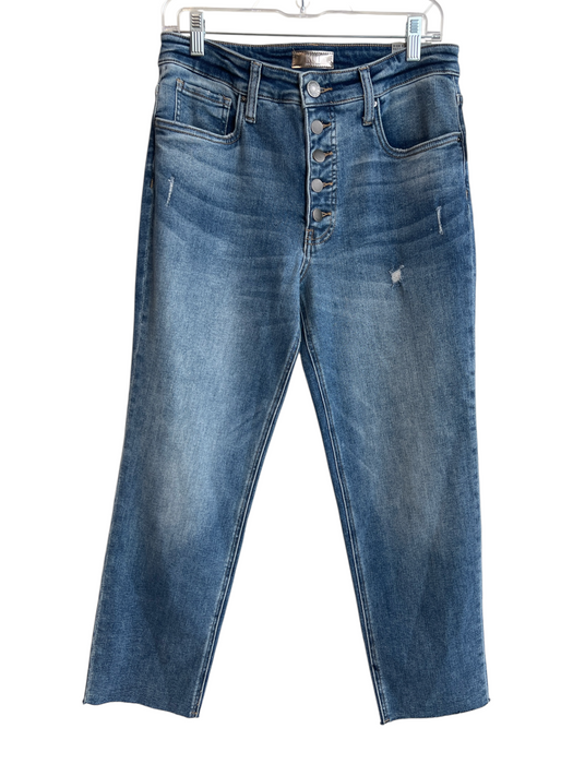 Kut From The Kloth Size 8 Med Wash Cotton Blend High Rise 5 Pocket Jeans Med Wash / 8
