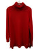 Tuckernuck Size M Red Wool Side Button Long Sleeve turtle neck Knit Sweater Red / M