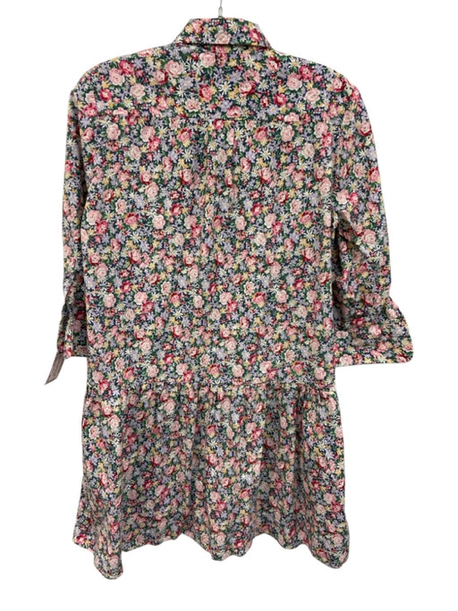 The Shirt Rochelle Behrens Size Medium Pink, Green, Blue Cotton Blend Dress Pink, Green, Blue / Medium