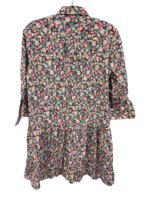 The Shirt Rochelle Behrens Size Medium Pink, Green, Blue Cotton Blend Dress Pink, Green, Blue / Medium