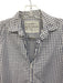 Frank & Eileen Size Small Blue & White Cotton Long Sleeve Windowpane Collar Top Blue & White / Small