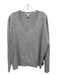 Autumn Cashmere Size L Gray & multi Cashmere V Neck Speckled Long Sleeve Sweater Gray & multi / L