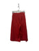 Vince Size S Red Cotton Elastic Drawstring Waist Wide Leg Cropped Pants Red / S