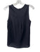 Theory Size S Black Silk Sheer Sleeveless V Neck Back Pleat Top Black / S