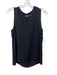 Theory Size S Black Silk Sheer Sleeveless V Neck Back Pleat Top Black / S