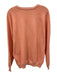Peter Millar Size M Orange Cotton Blend Solid Sweatshirt Crew Long Sleeve Shirt Orange / M