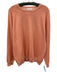 Peter Millar Size M Orange Cotton Blend Solid Sweatshirt Crew Long Sleeve Shirt Orange / M