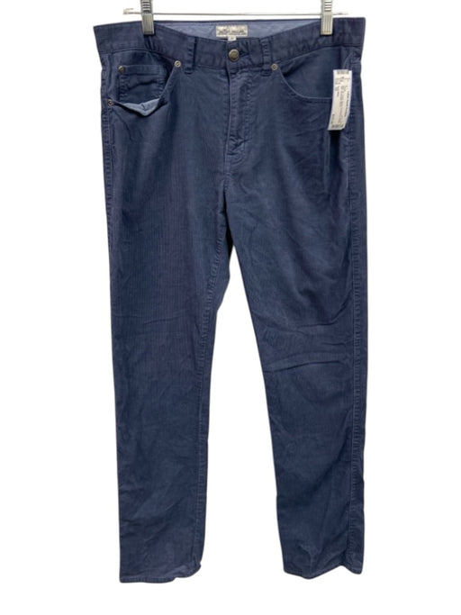 Peter Millar Size 32 Blue Cotton Blend Cordouroy Khaki Slim Men's Pants Blue / 32
