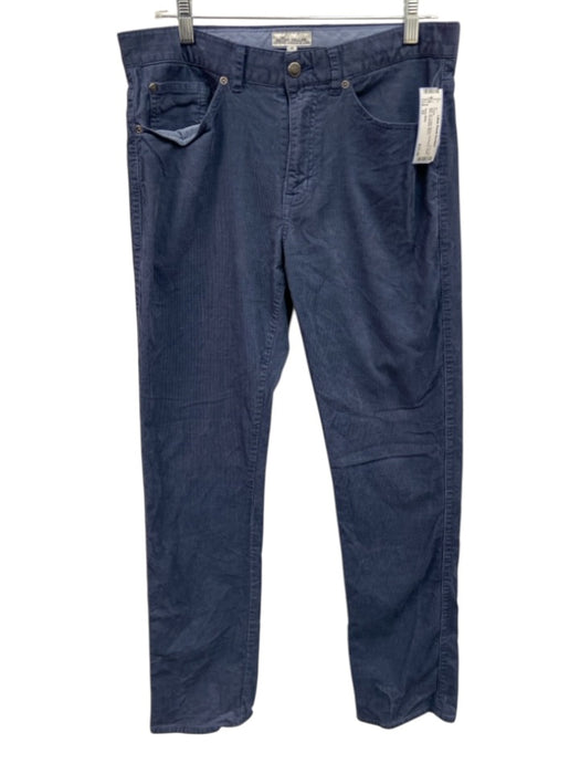 Peter Millar Size 32 Blue Cotton Blend Cordouroy Khaki Slim Men's Pants Blue / 32