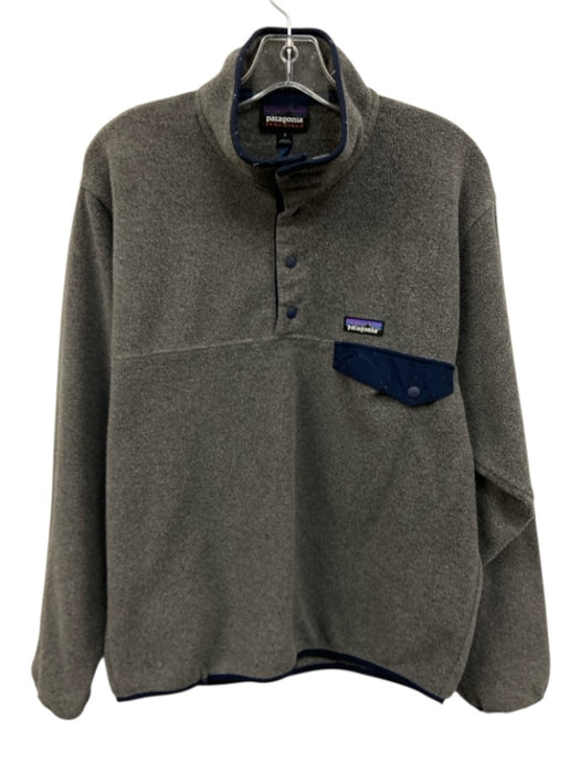 Patagonia AS IS Size S Gray Synthetic fleece Quarter Button Men's Jacket Gray / S