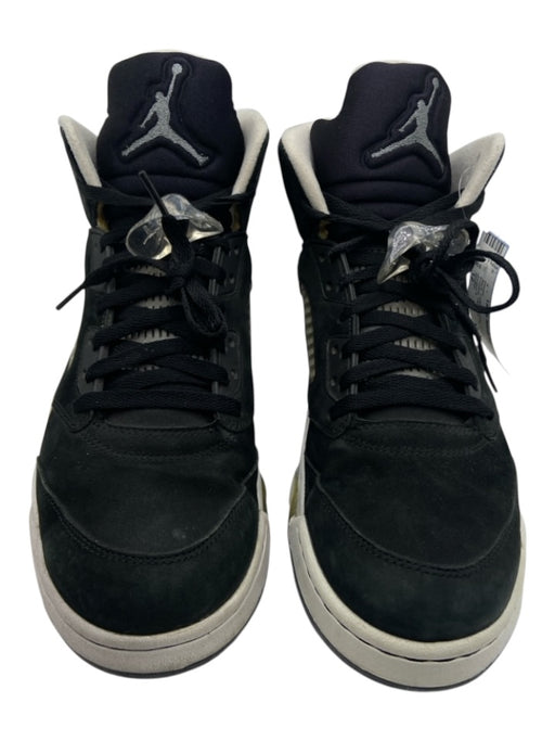 Jordan Shoe Size 12 Black Leather Solid Basketball Sneaker Men's Shoes Black / 12