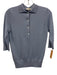 Ann Mashburn Size XS Light Blue No Fabric Tag Knit 3/4 Sleeve Quarter Button Top Light Blue / XS