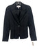 Derek Lam 10 Crosby Size 6 Black Cotton Blend One Button Blazer Jacket Black / 6