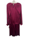 Beatrice B. Size XXS Berry Red No Fabric Tag Long Sleeve Draped Pleat Pant Set Berry Red / XXS