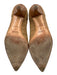 Prada Shoe Size 38 Tan Brown & Black Woven Raffia Leather trim Pointed Toe Pumps Tan Brown & Black / 38