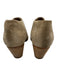 Vince Shoe Size 8 Taupe Beige Suede Stacked Heel Pointed Toe Low Ankle Booties Taupe Beige / 8