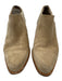Vince Shoe Size 8 Taupe Beige Suede Stacked Heel Pointed Toe Low Ankle Booties Taupe Beige / 8