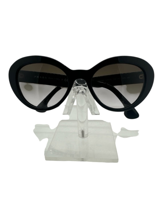 Prada Black & Gray Acetate Gradient Cat Eye Sunglasses Black & Gray