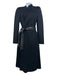 Mackage Size Small Black Wool Long Sleeve Open Front Belt Inc. Pockets Coat Black / Small