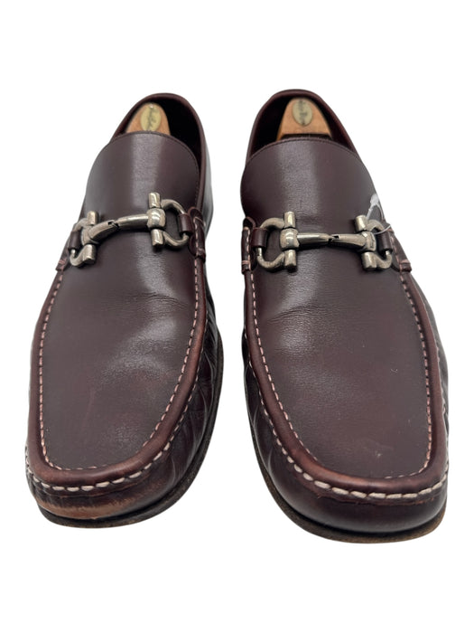 Ferragamo Shoe Size 13 Brown Leather Solid Dress Men's Shoes Brown / 13