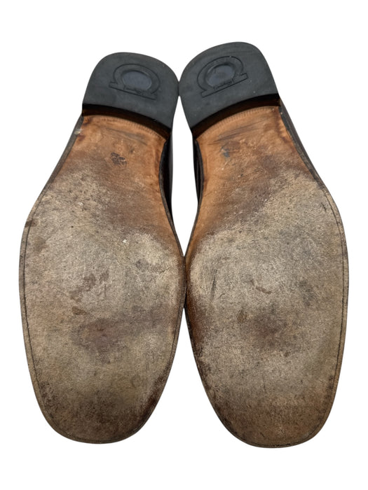 Ferragamo Shoe Size 13 Brown Leather Solid Dress Men's Shoes Brown / 13