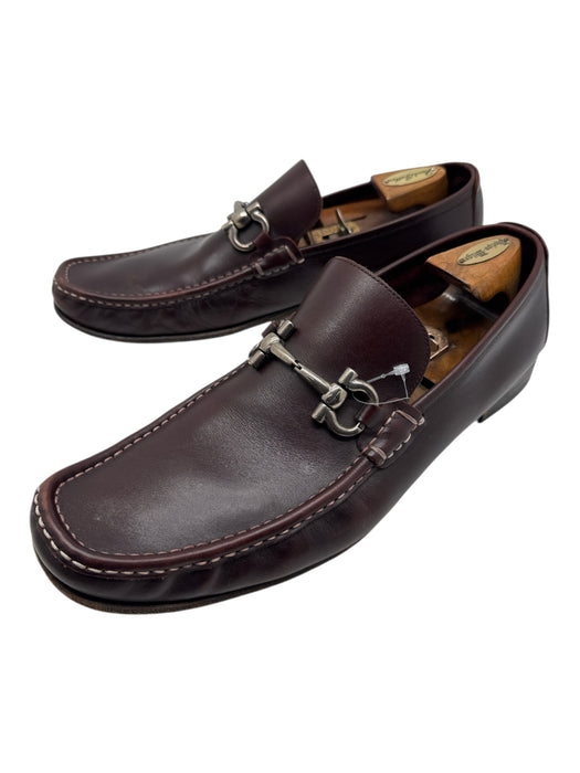 Ferragamo Shoe Size 13 Brown Leather Solid Dress Men's Shoes Brown / 13