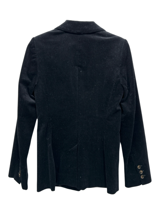 & Other Stories Size 4 Black Cotton Blend Corduroy Two Button Blazer Jacket Black / 4