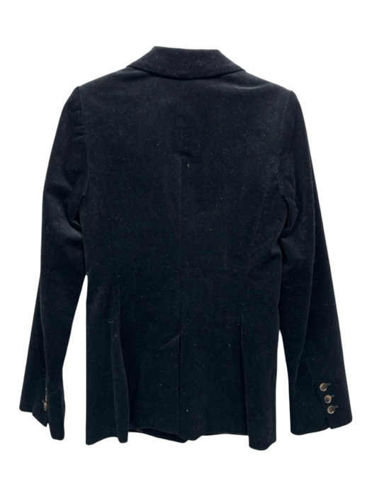 & Other Stories Size 4 Black Cotton Blend Corduroy Two Button Blazer Jacket Black / 4