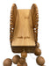 Cult Gaia Tan Wood Circle Beaded Shoulder Bag Bag Tan / Small
