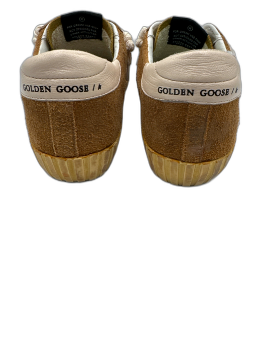 Golden Goose Shoe Size 38 Tan, Brown & White Suede Leather Star Low Top Sneakers Tan, Brown & White / 38
