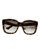 Gucci Brown Acetate Cat Eye Cheetah Sunglasses Brown